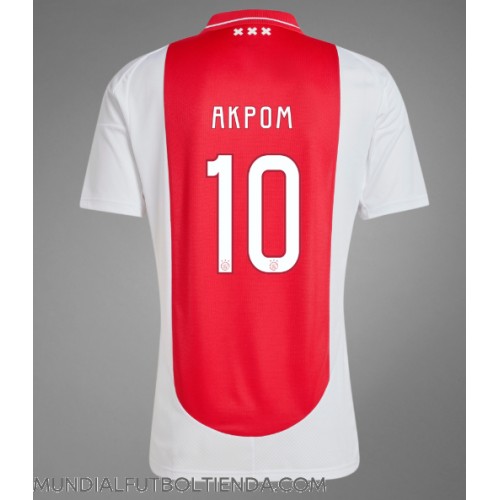 Camiseta Ajax Chuba Akpom #10 Primera Equipación Replica 2024-25 mangas cortas